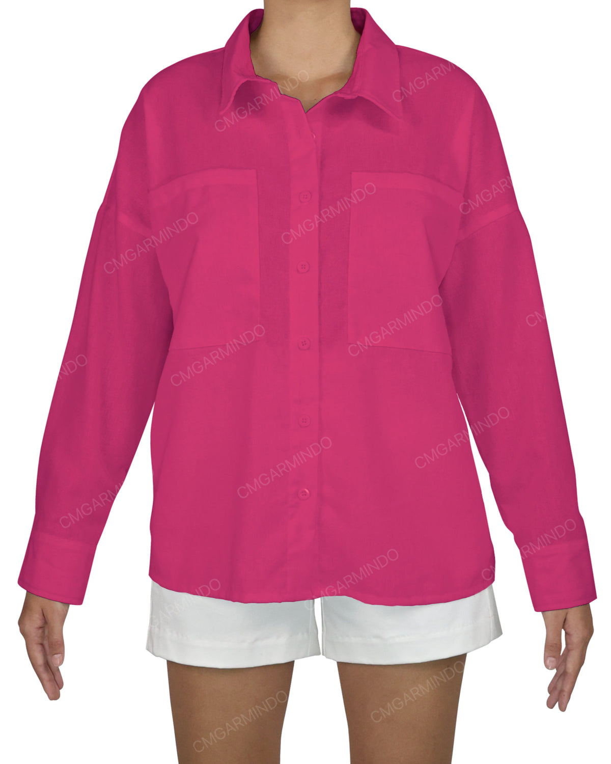 Oversized Dolman Button Up Shirt