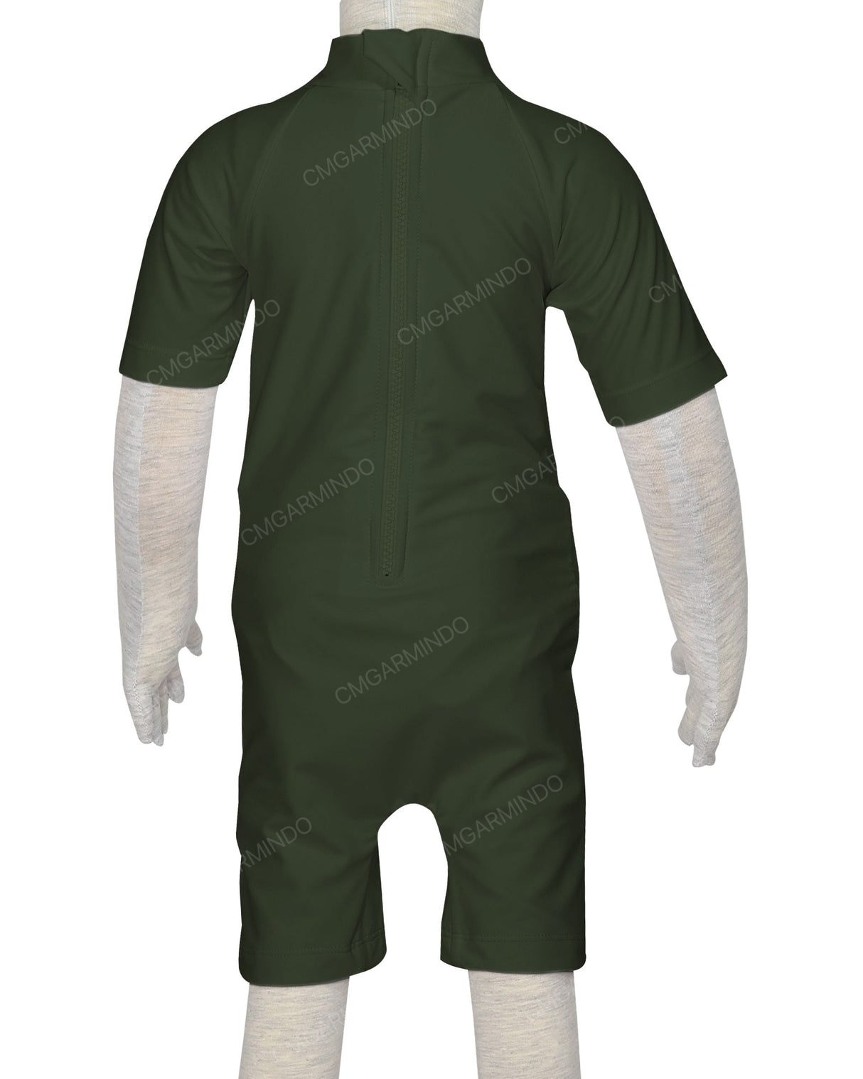 Short Sleeve Zip Back Full Rashie