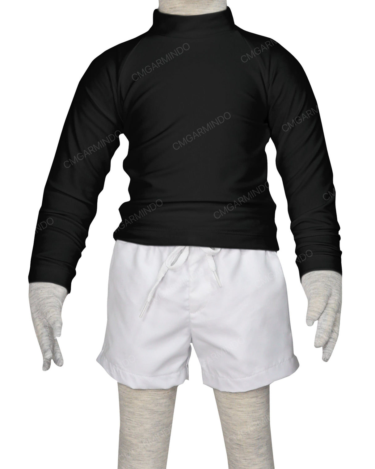Long Sleeve Back Zip Raglan Rashie