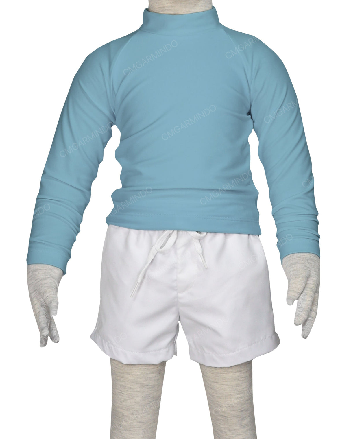 Long Sleeve Back Zip Raglan Rashie