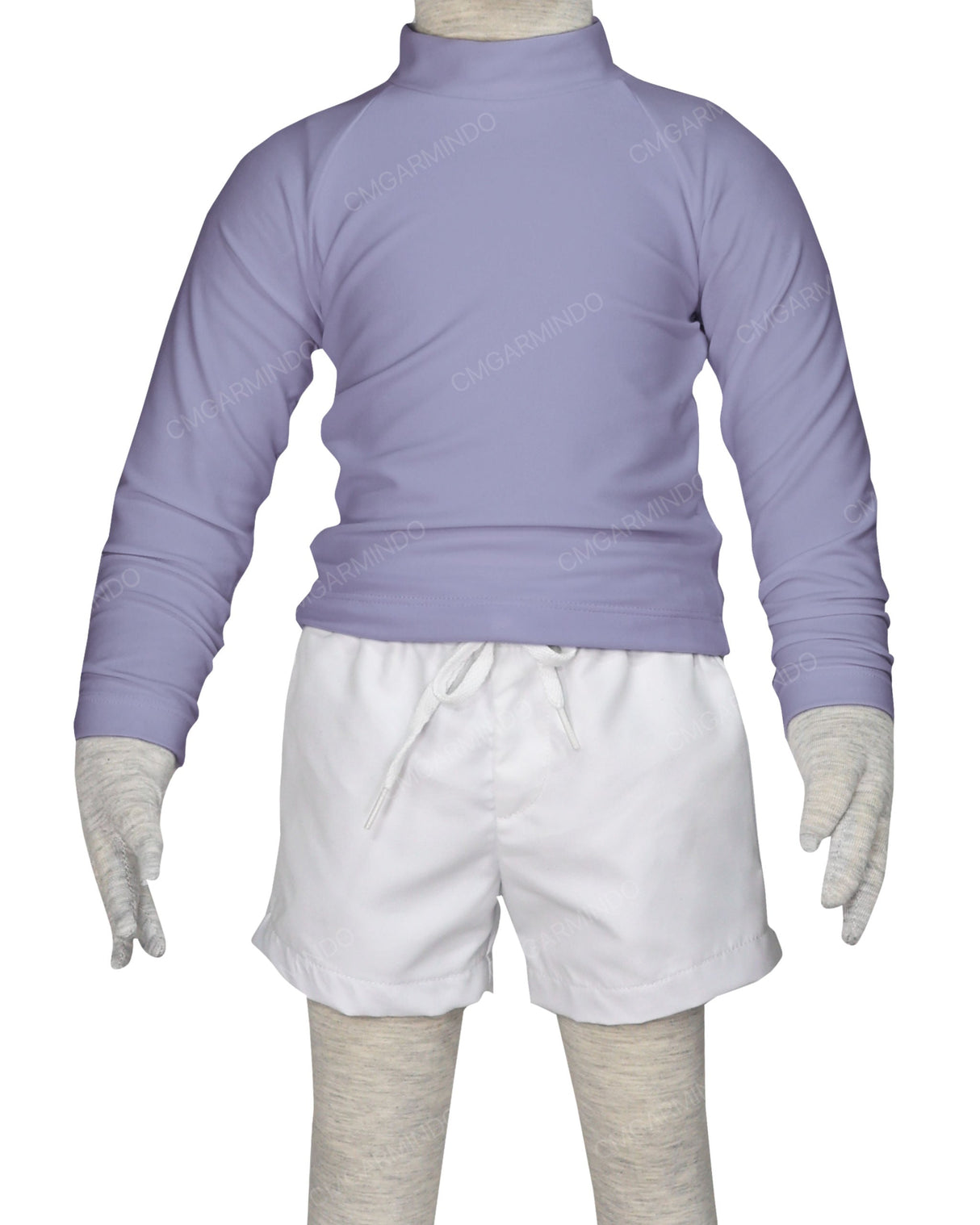 Long Sleeve Back Zip Raglan Rashie
