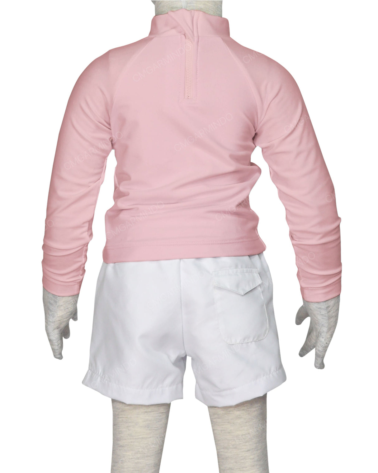 Long Sleeve Back Zip Raglan Rashie