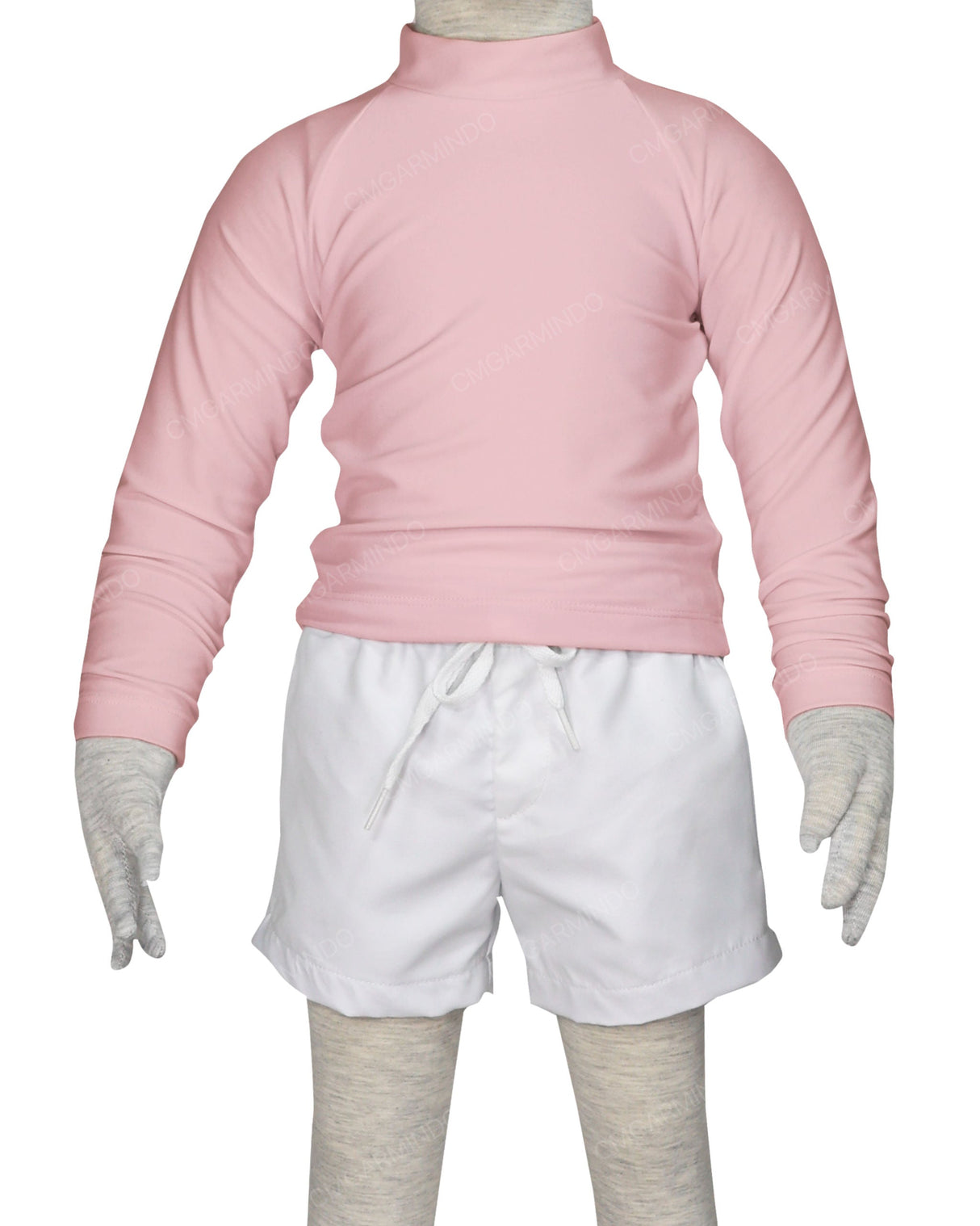 Long Sleeve Back Zip Raglan Rashie