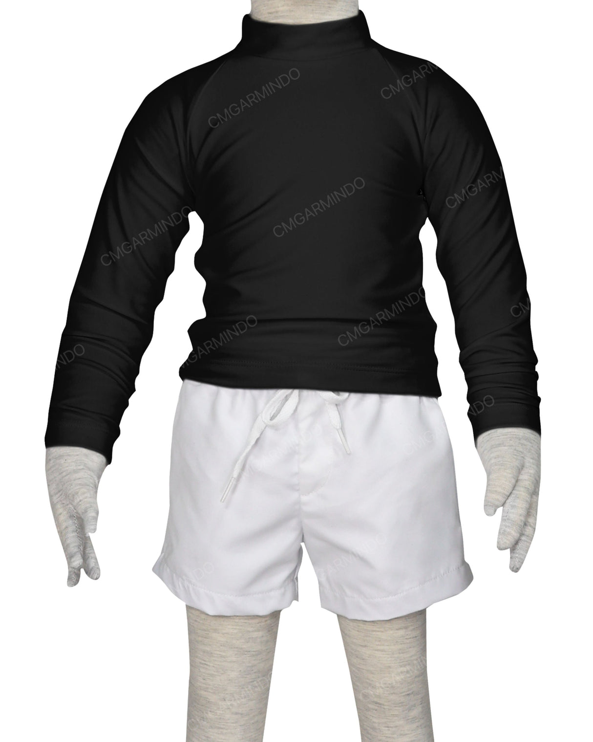 Long Sleeve Back Zip Raglan Rashie