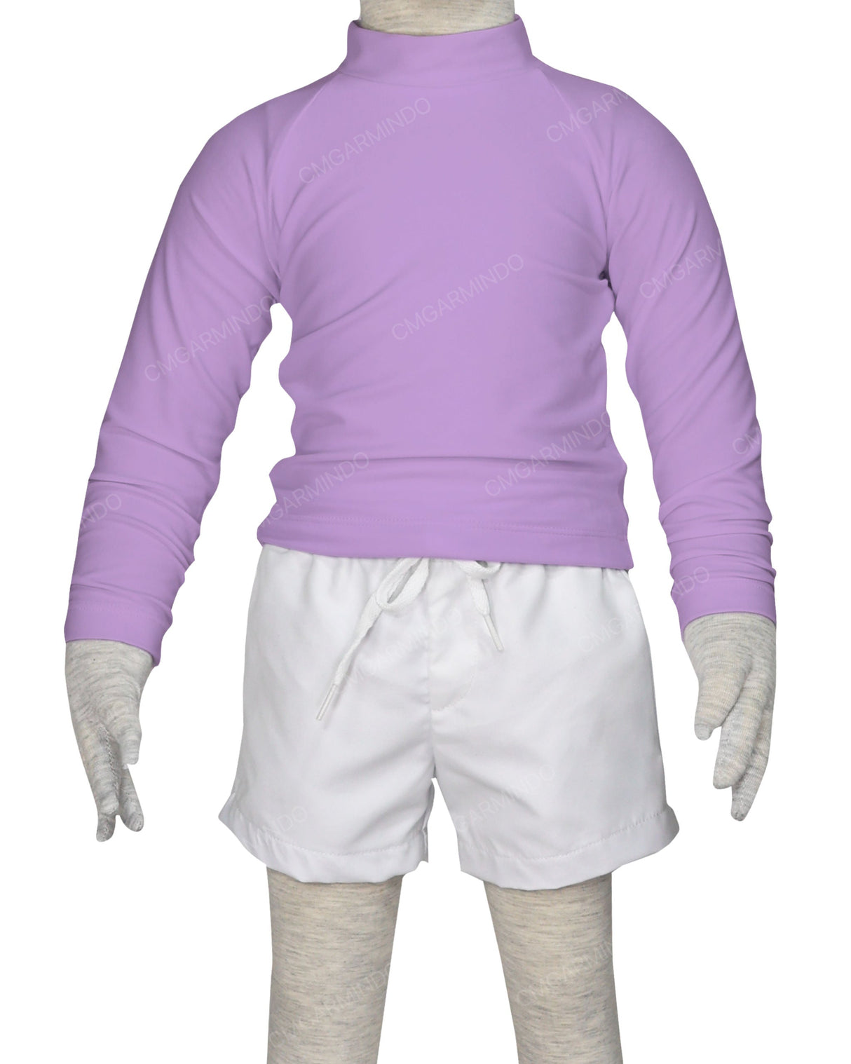 Long Sleeve Back Zip Raglan Rashie