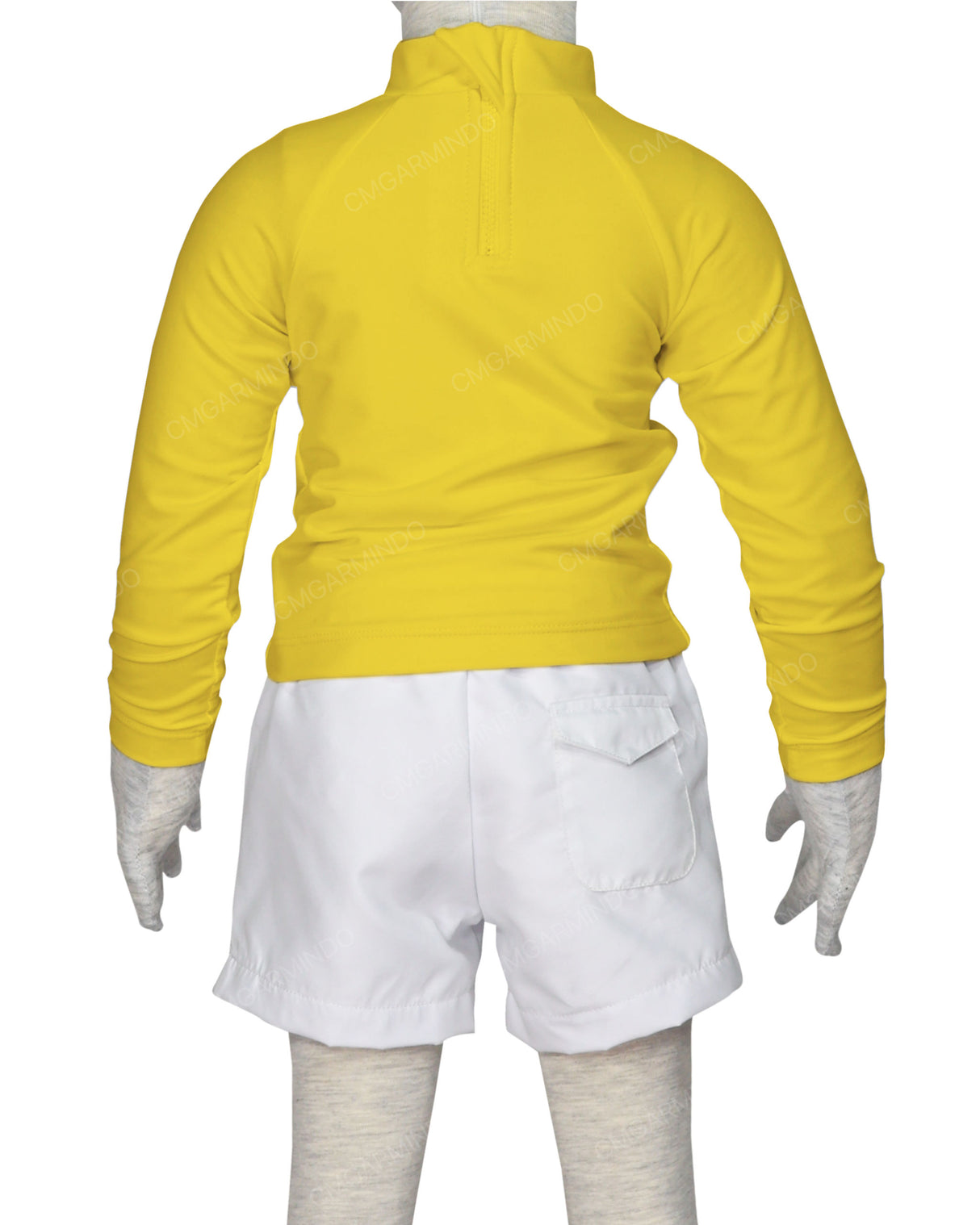 Long Sleeve Back Zip Raglan Rashie