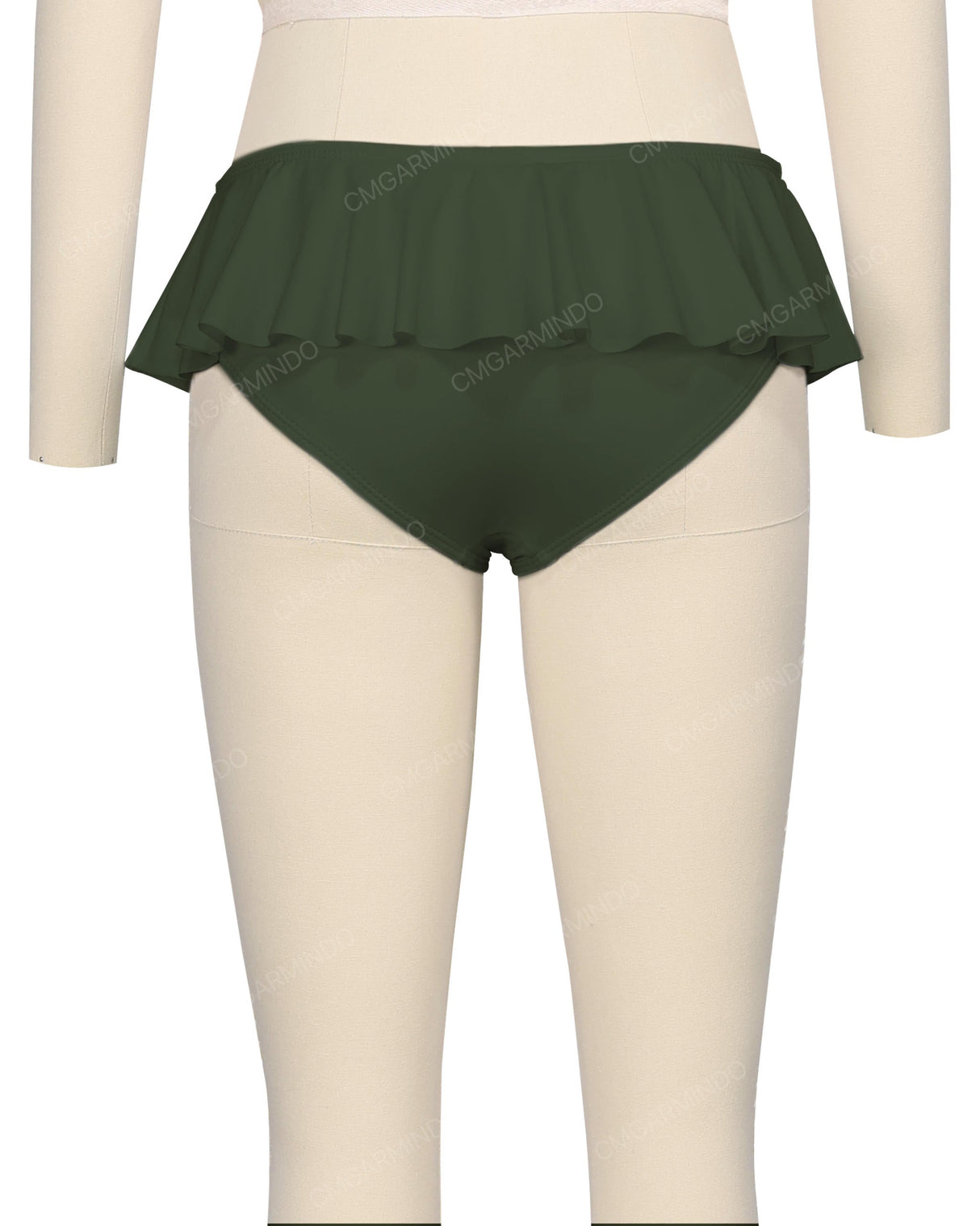 Frill Waist Bikini Bottom