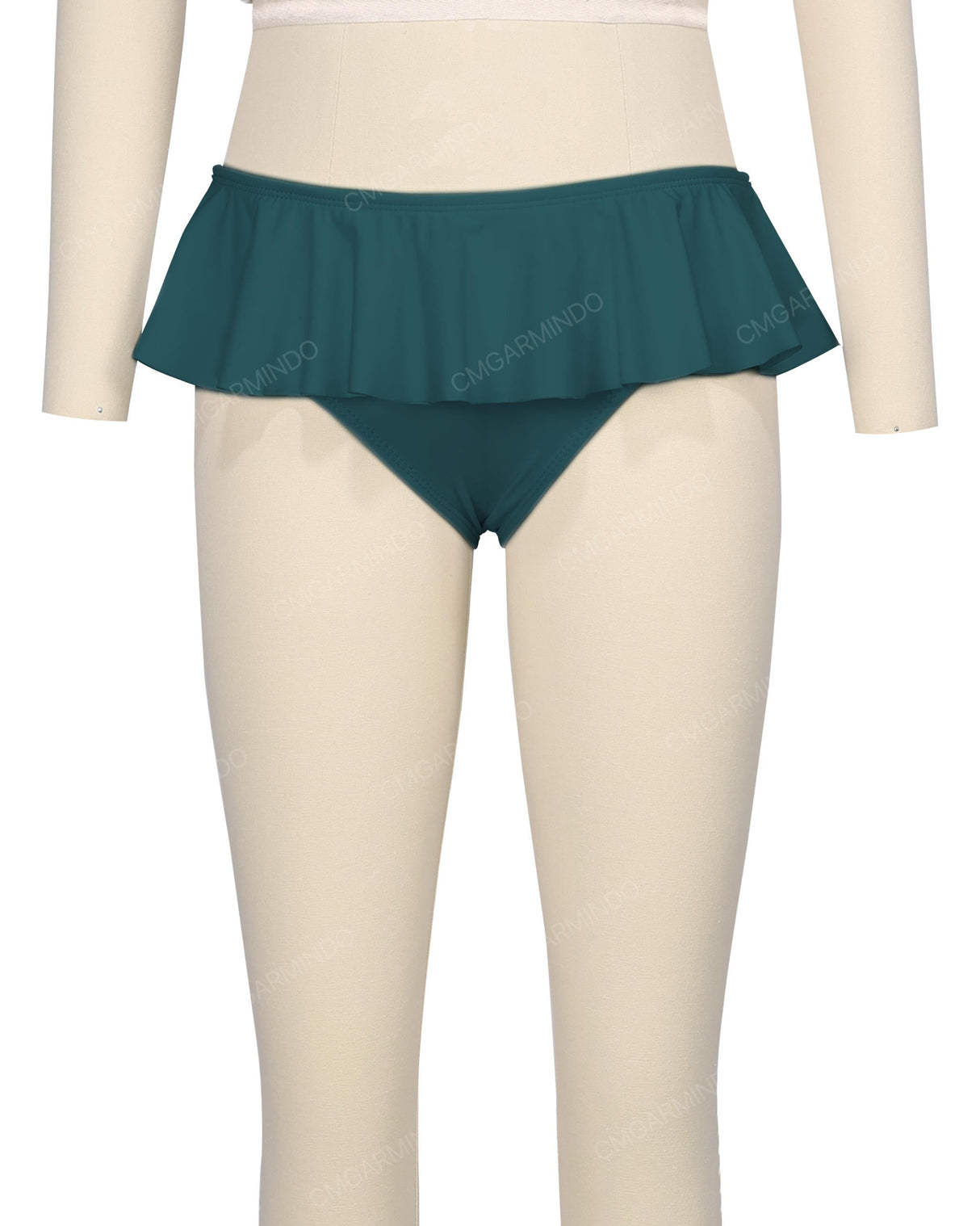 Frill Waist Bikini Bottom