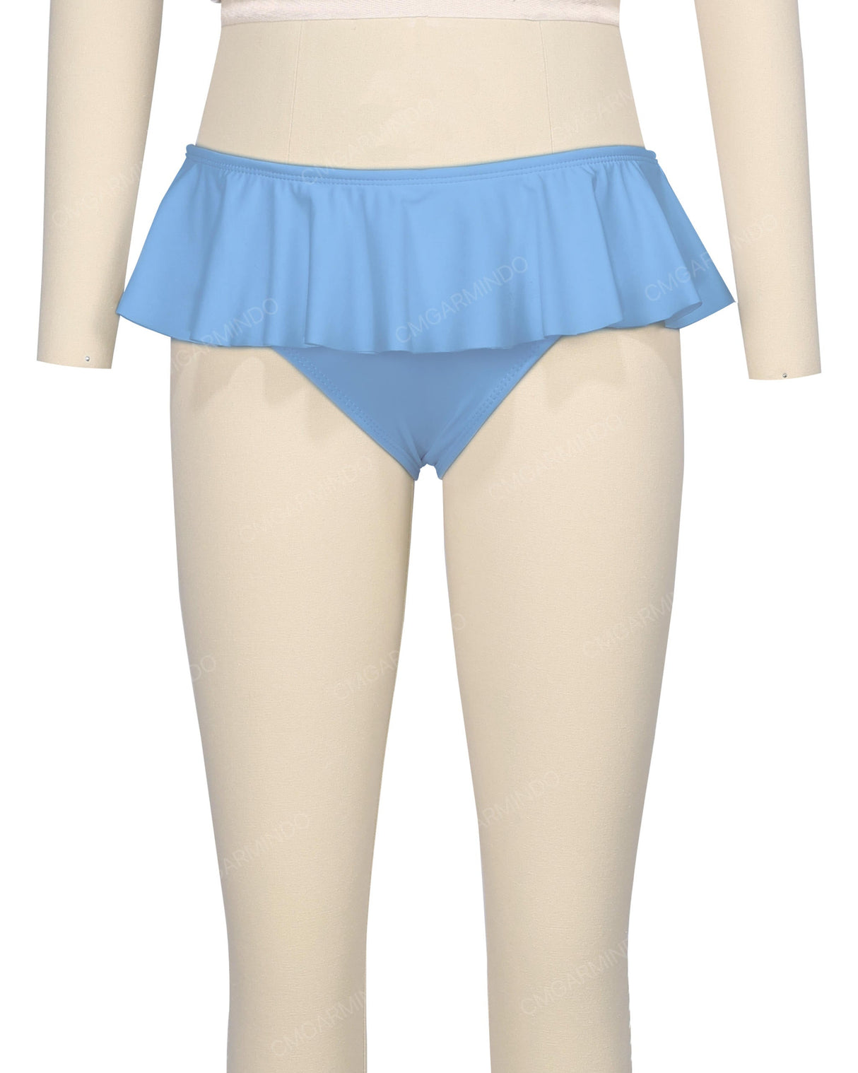 Frill Waist Bikini Bottom