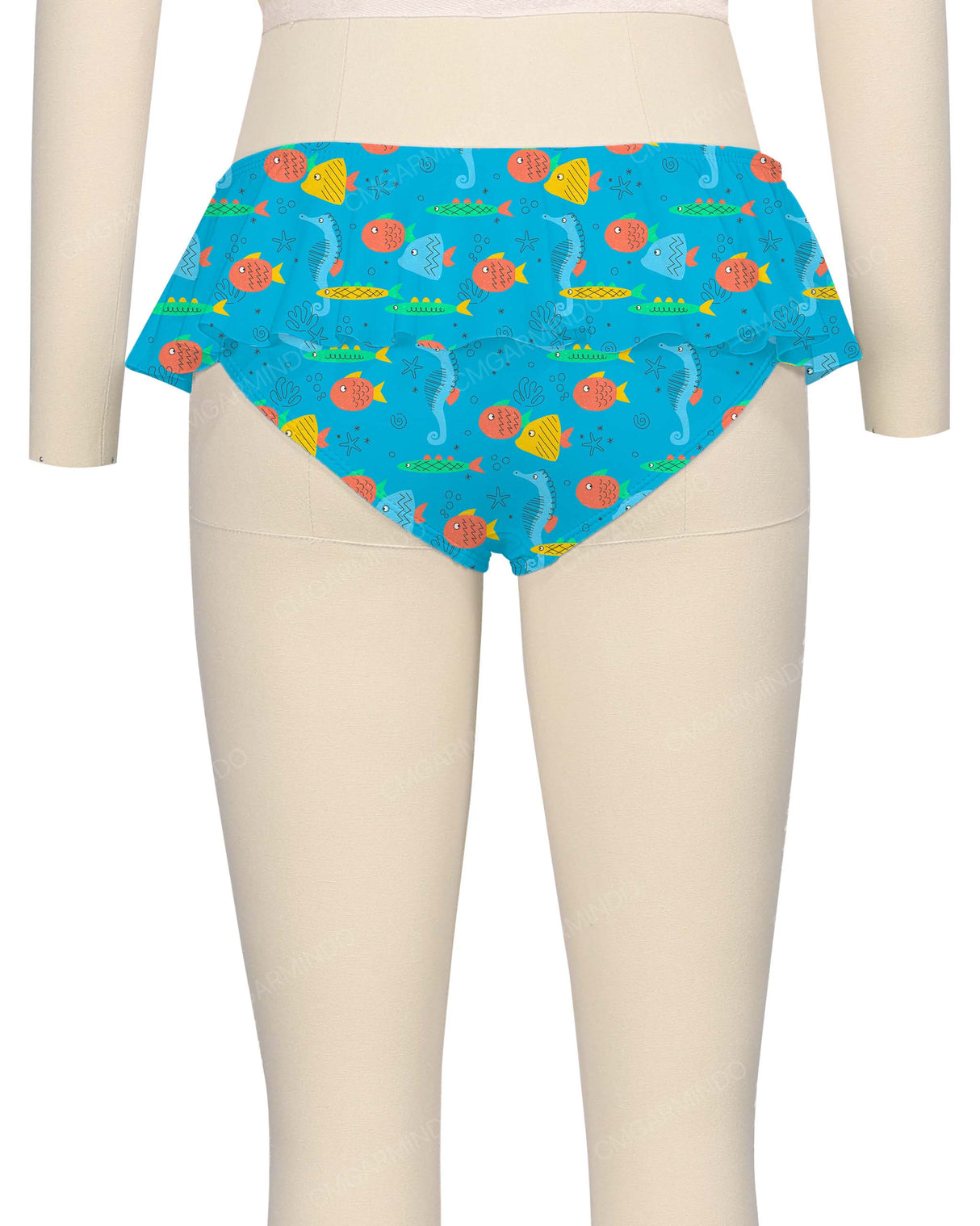 Frill Waist Bikini Bottom