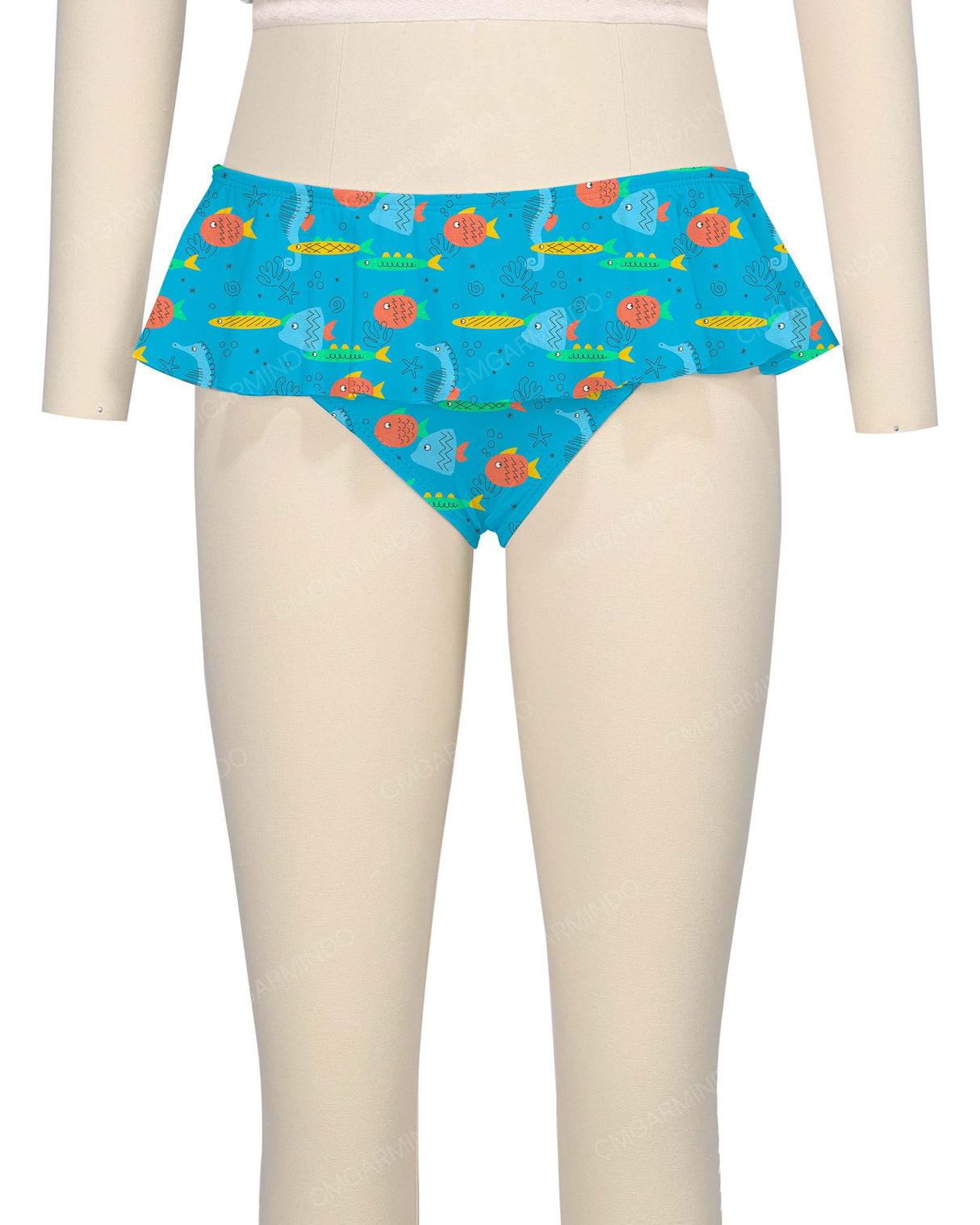 Frill Waist Bikini Bottom