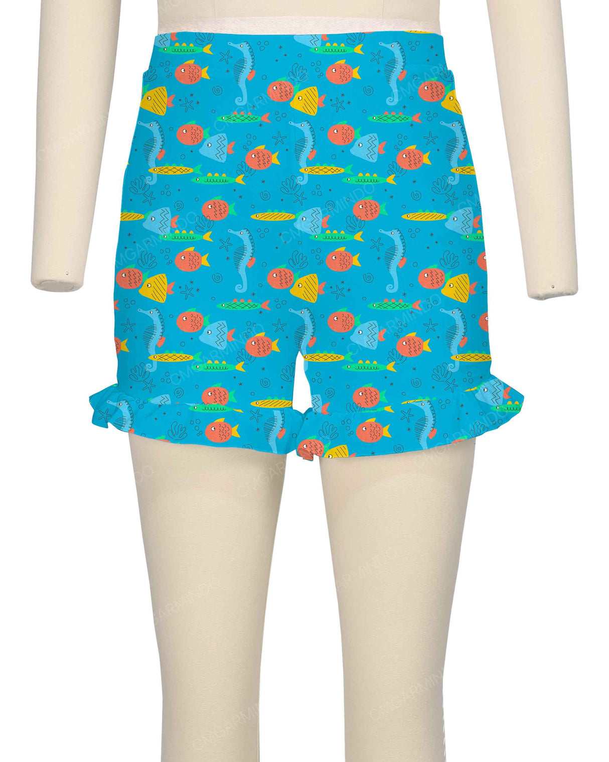 Frill Hem Swim Shorts