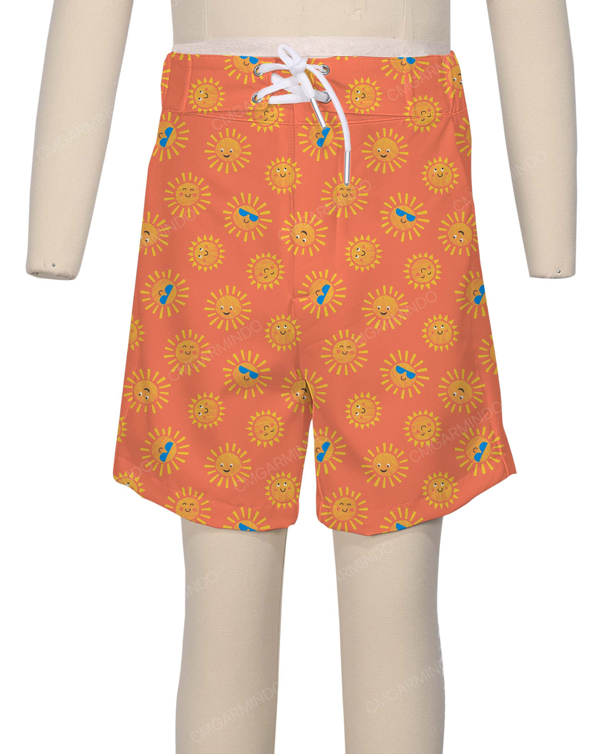 Fixed Front Elastic Back Boardshorts