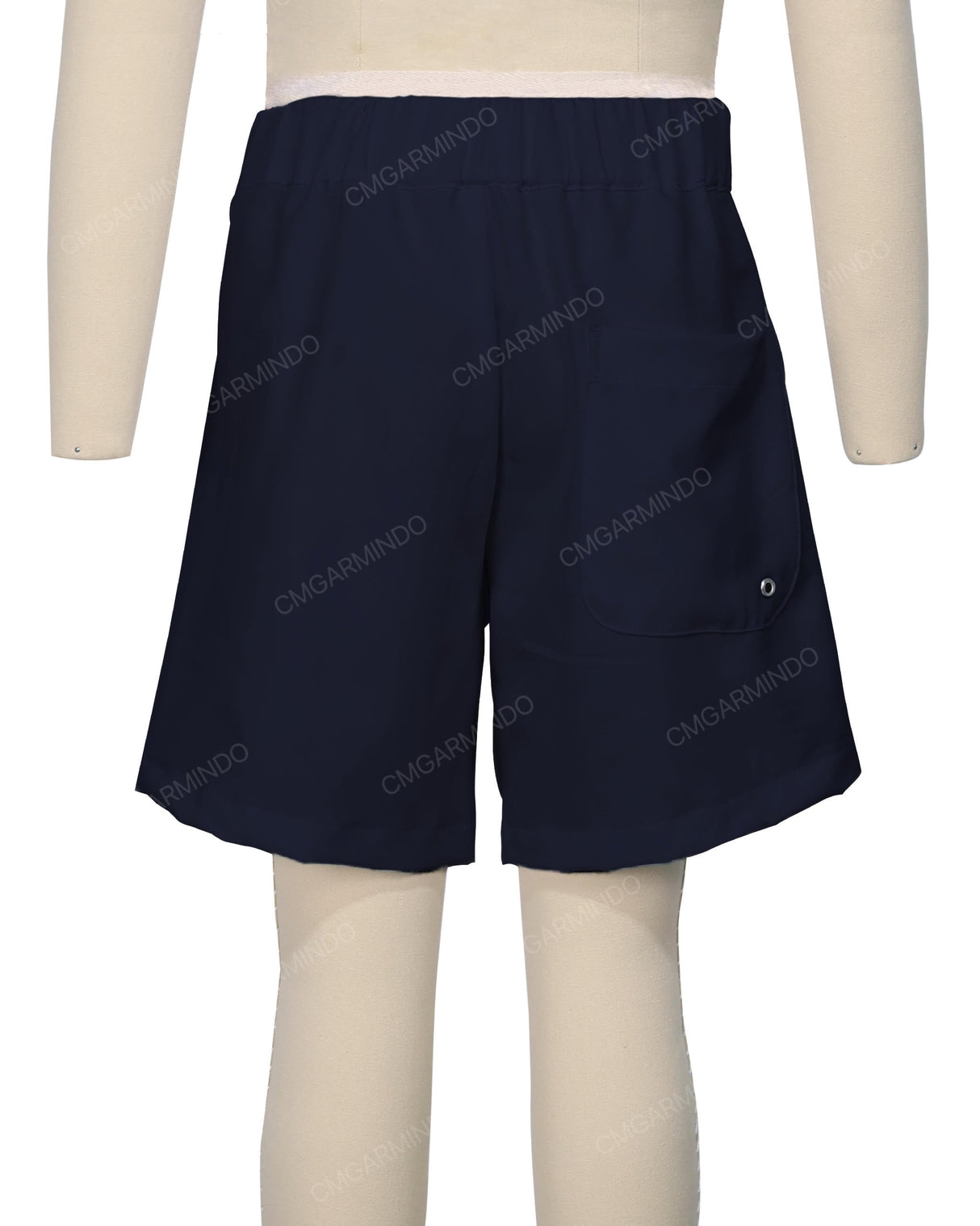 Fixed Front Elastic Back Boardshorts