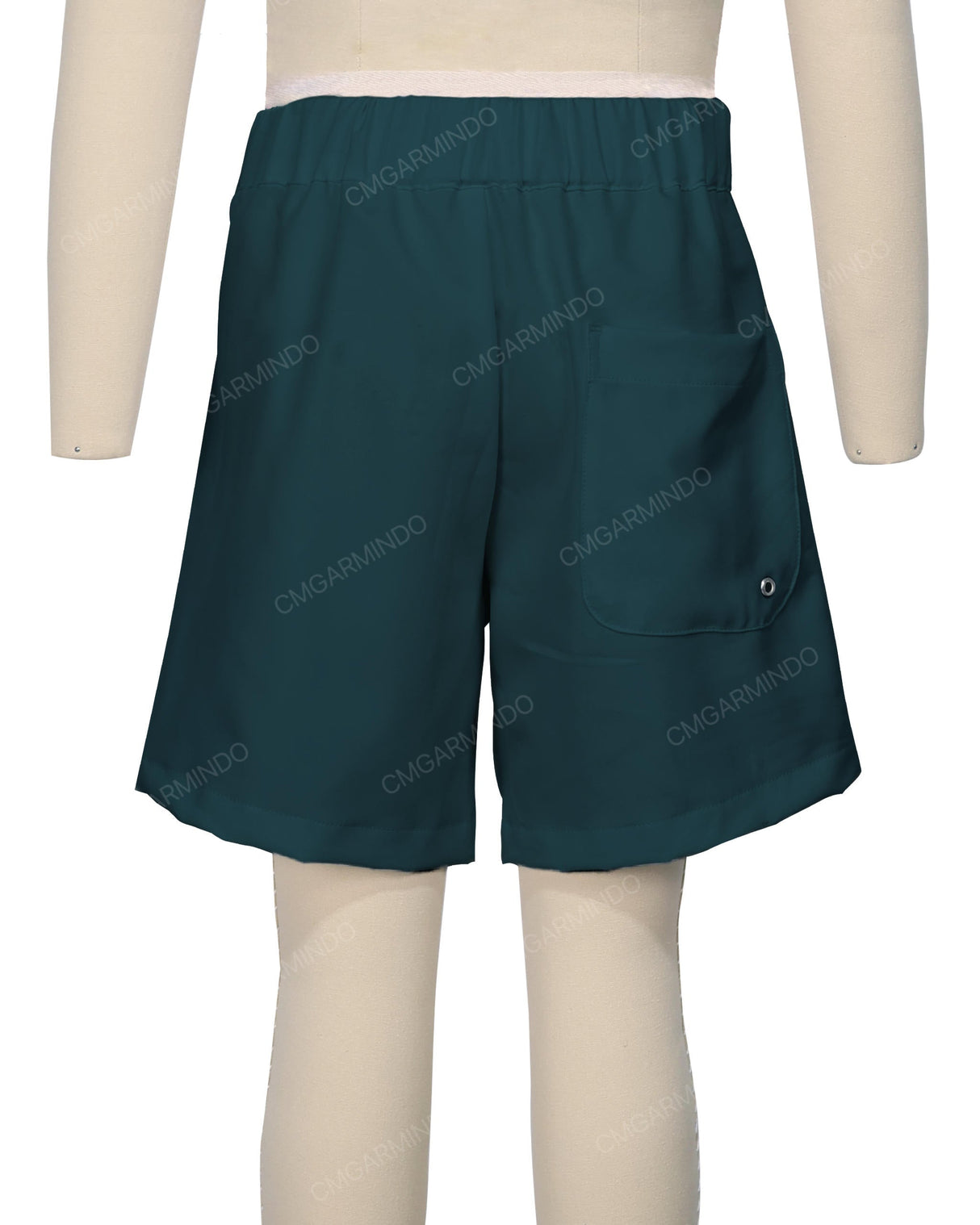 Fixed Front Elastic Back Boardshorts