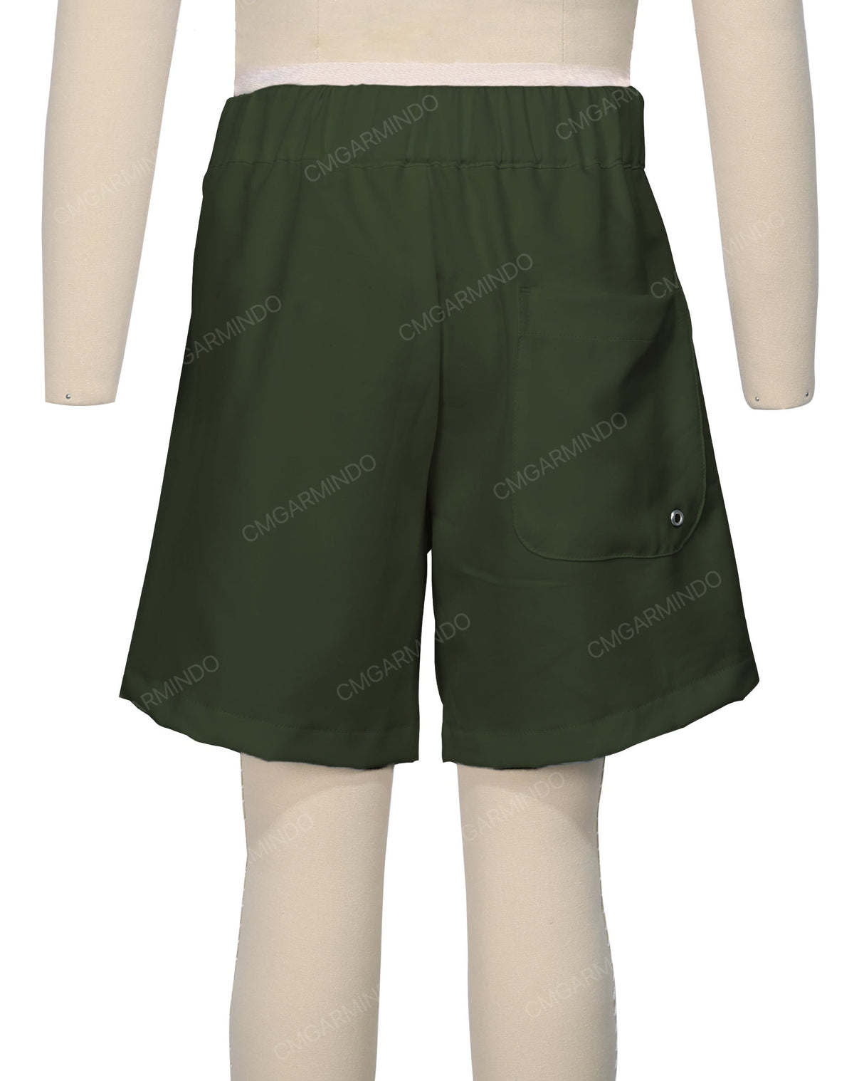 Fixed Front Elastic Back Boardshorts