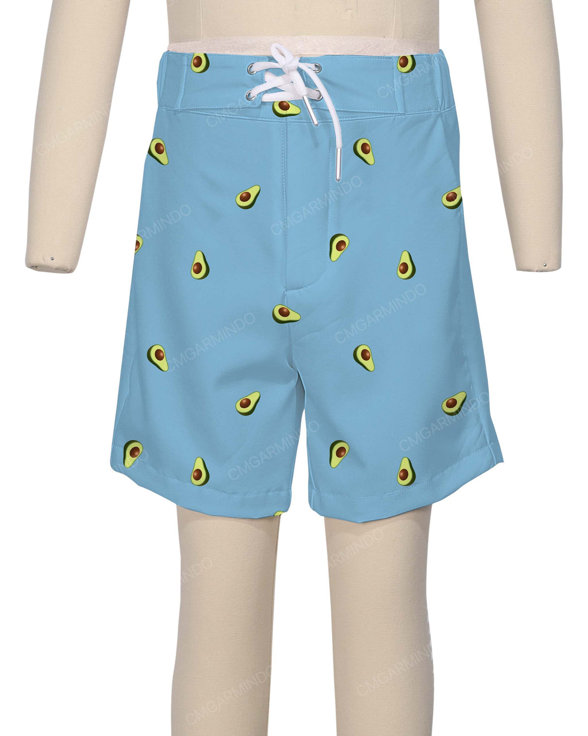 Fixed Front Elastic Back Boardshorts