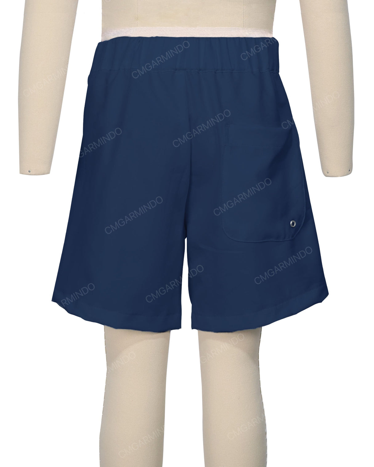 Fixed Front Elastic Back Boardshorts
