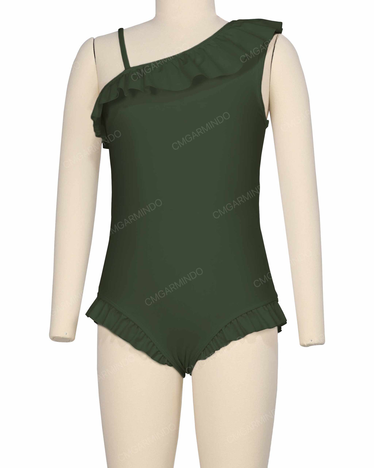 Ruffle Front One Piece