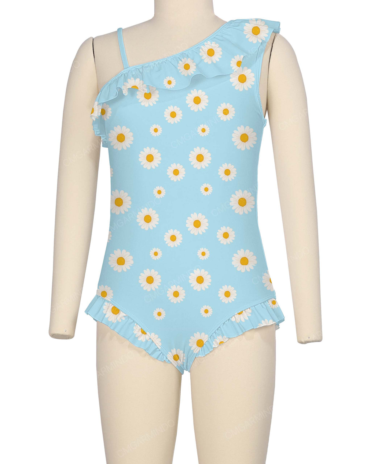 Ruffle Front One Piece