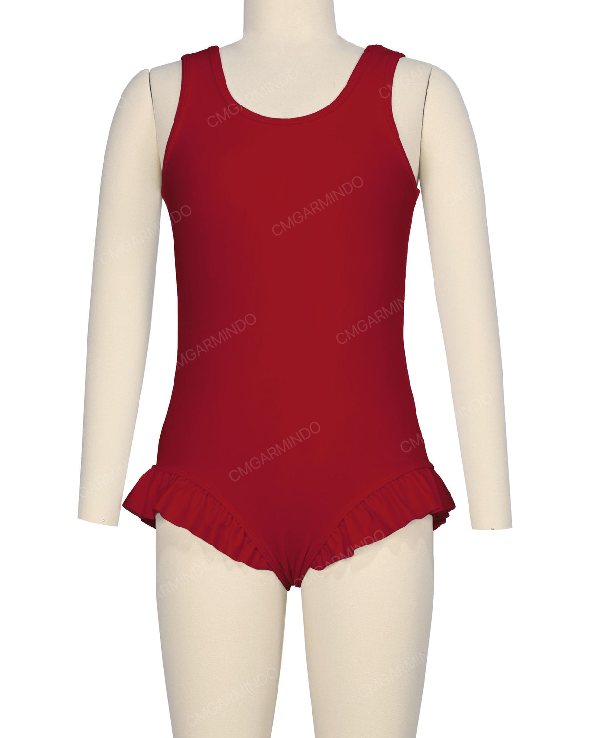 Frill Leg Scoop Back One Piece