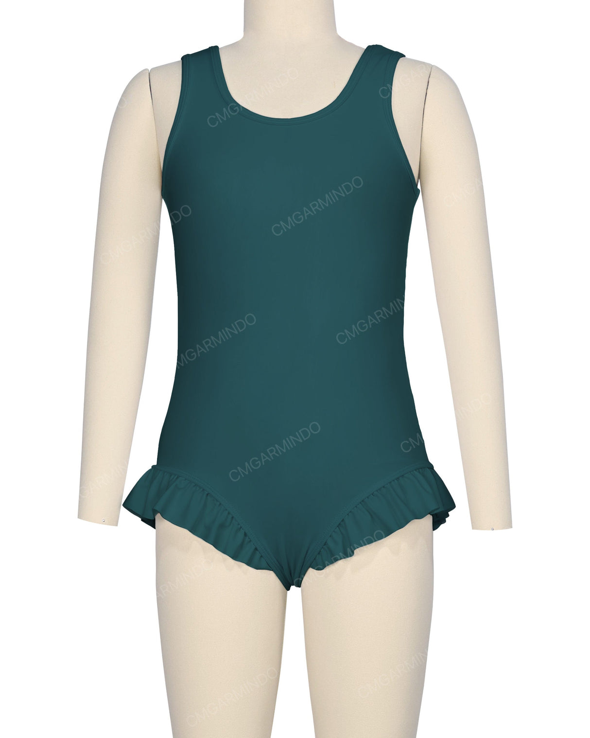 Frill Leg Scoop Back One Piece