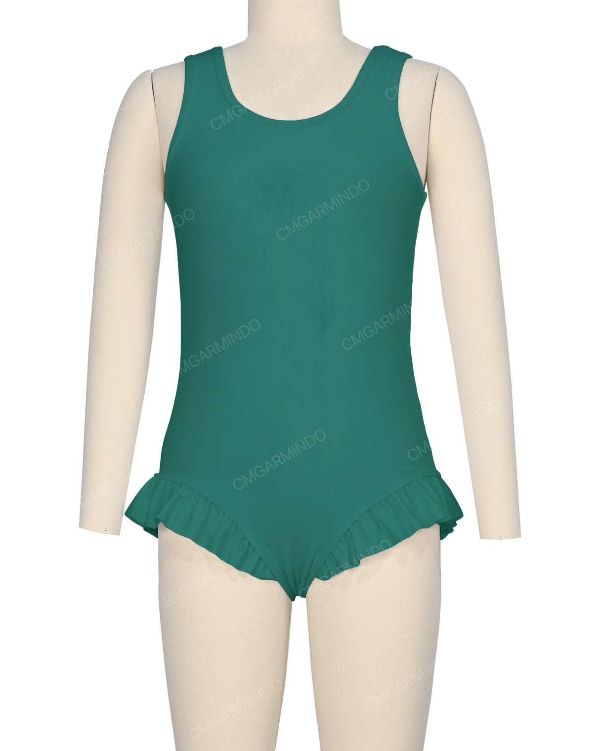 Frill Leg Scoop Back One Piece