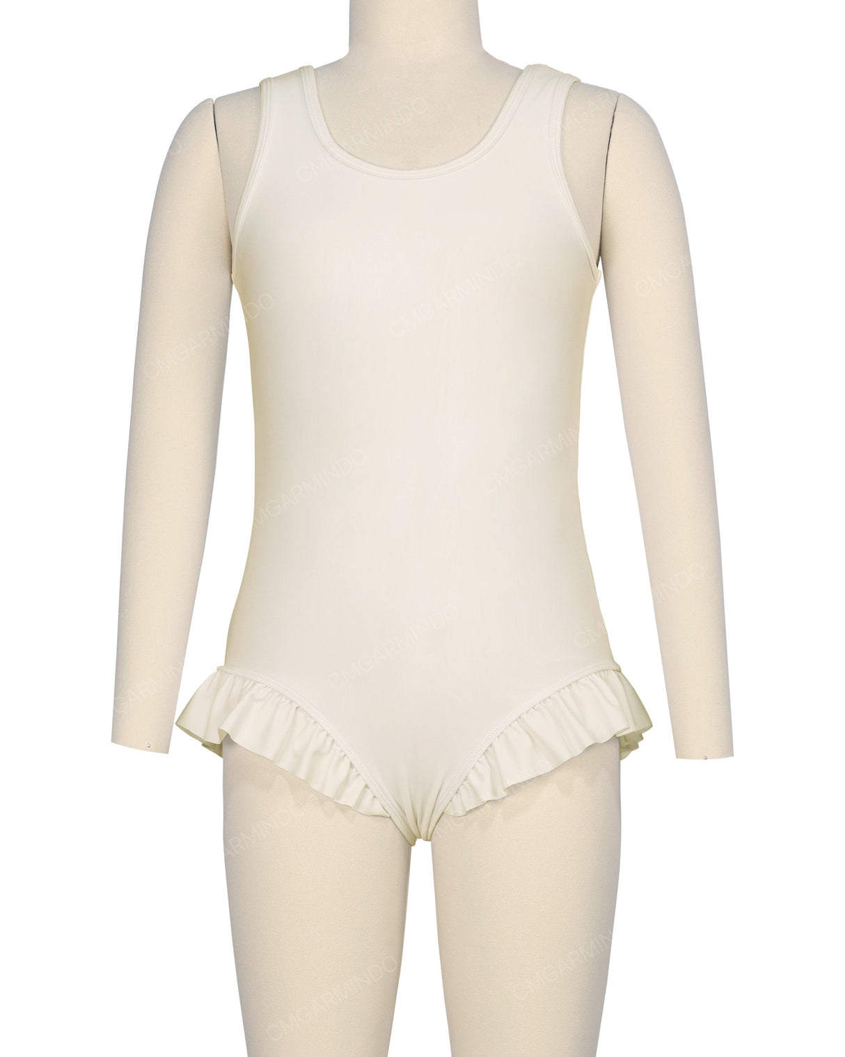 Frill Leg Scoop Back One Piece