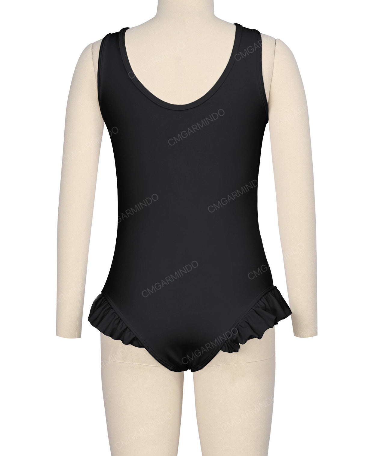 Frill Leg Scoop Back One Piece