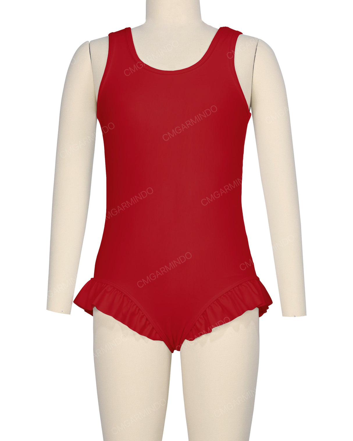 Frill Leg Scoop Back One Piece