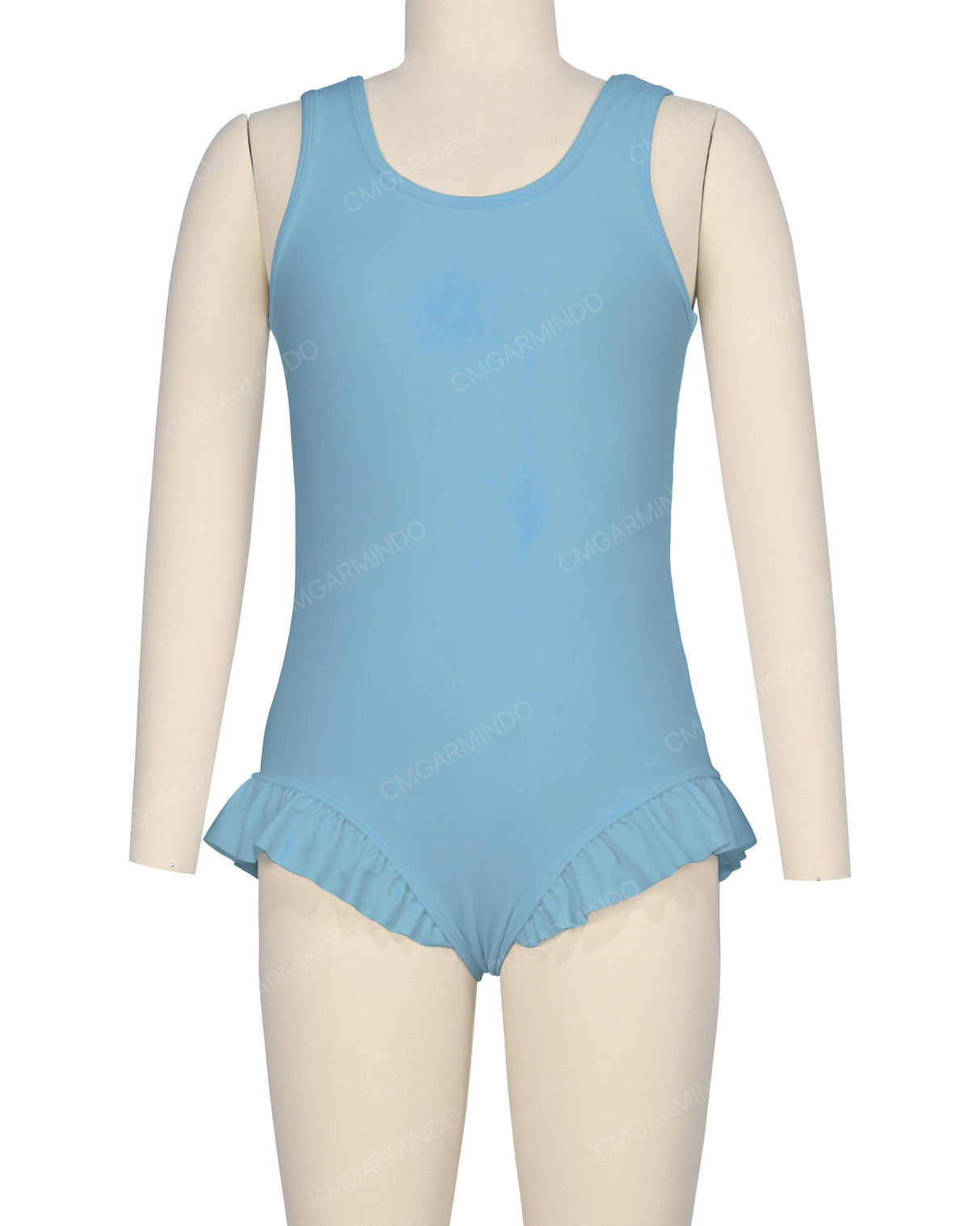 Frill Leg Scoop Back One Piece