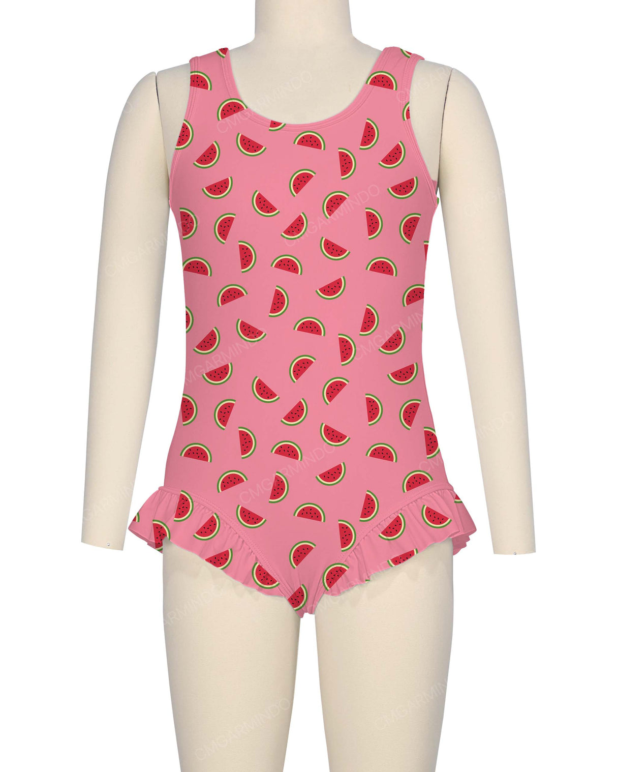 Frill Leg Scoop Back One Piece