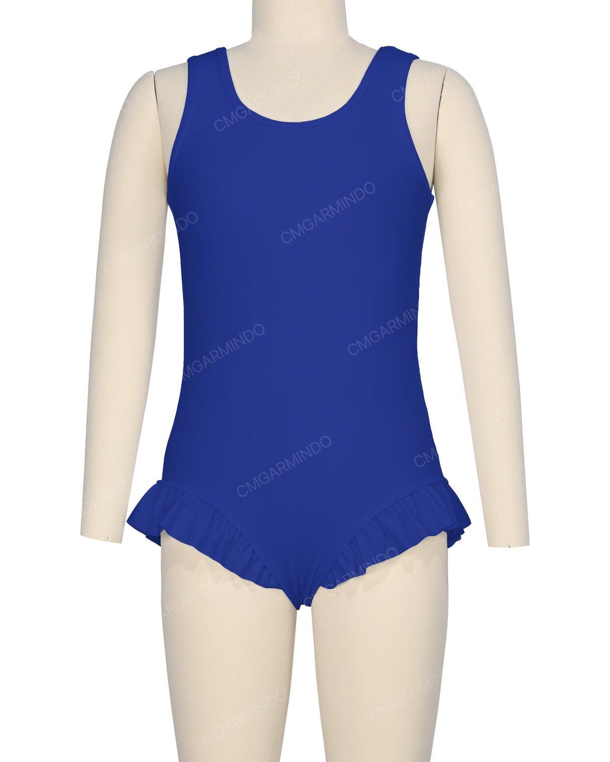 Frill Leg Scoop Back One Piece