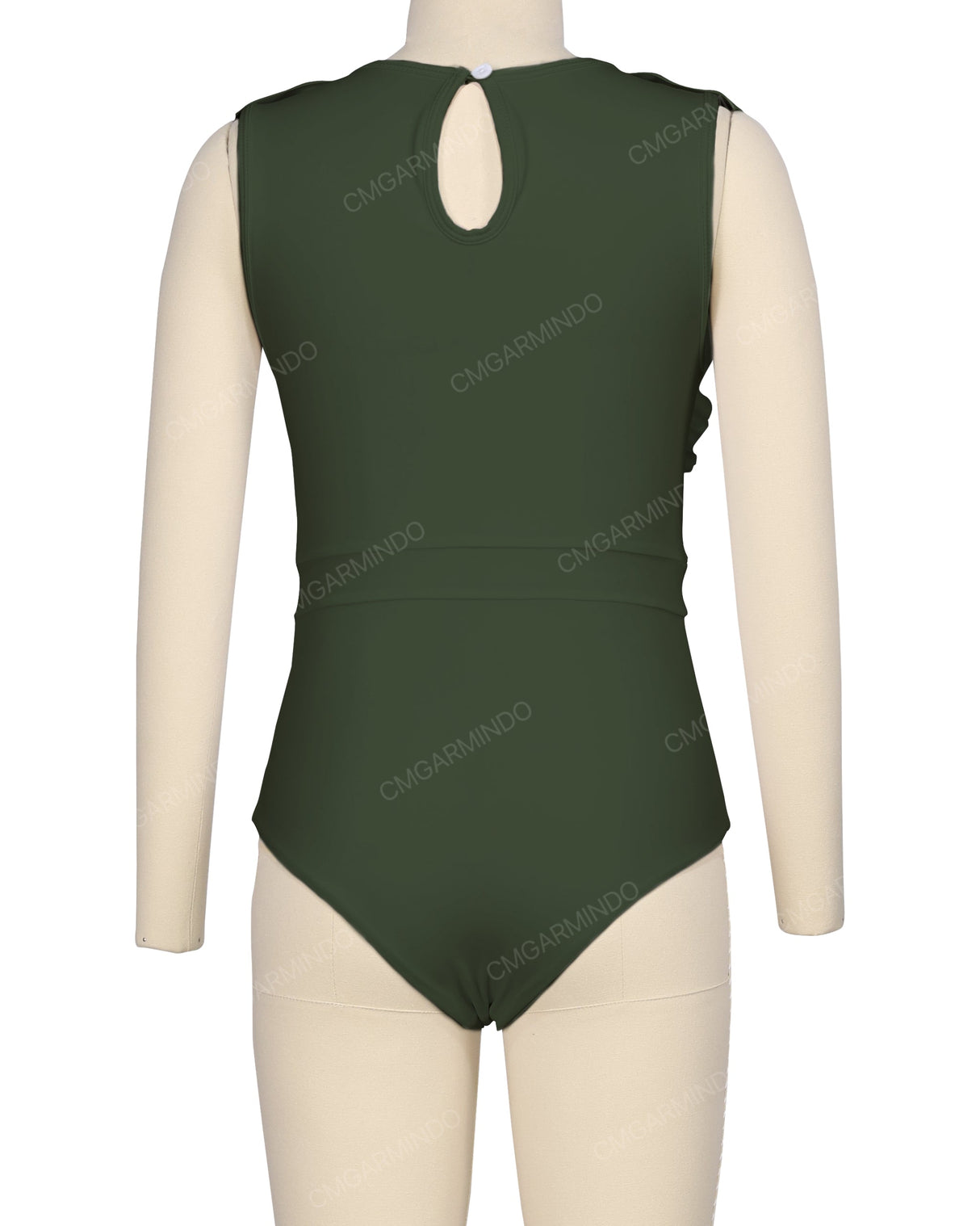 Sleeveless Frill One Piece