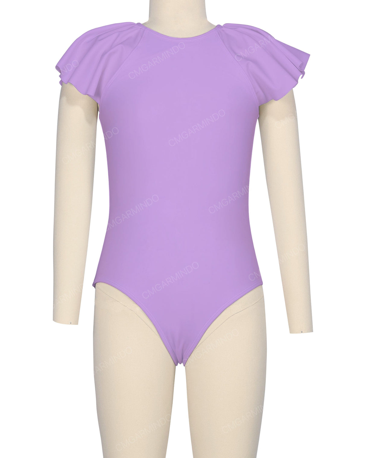 Frill Sleeve Zip Back One Piece