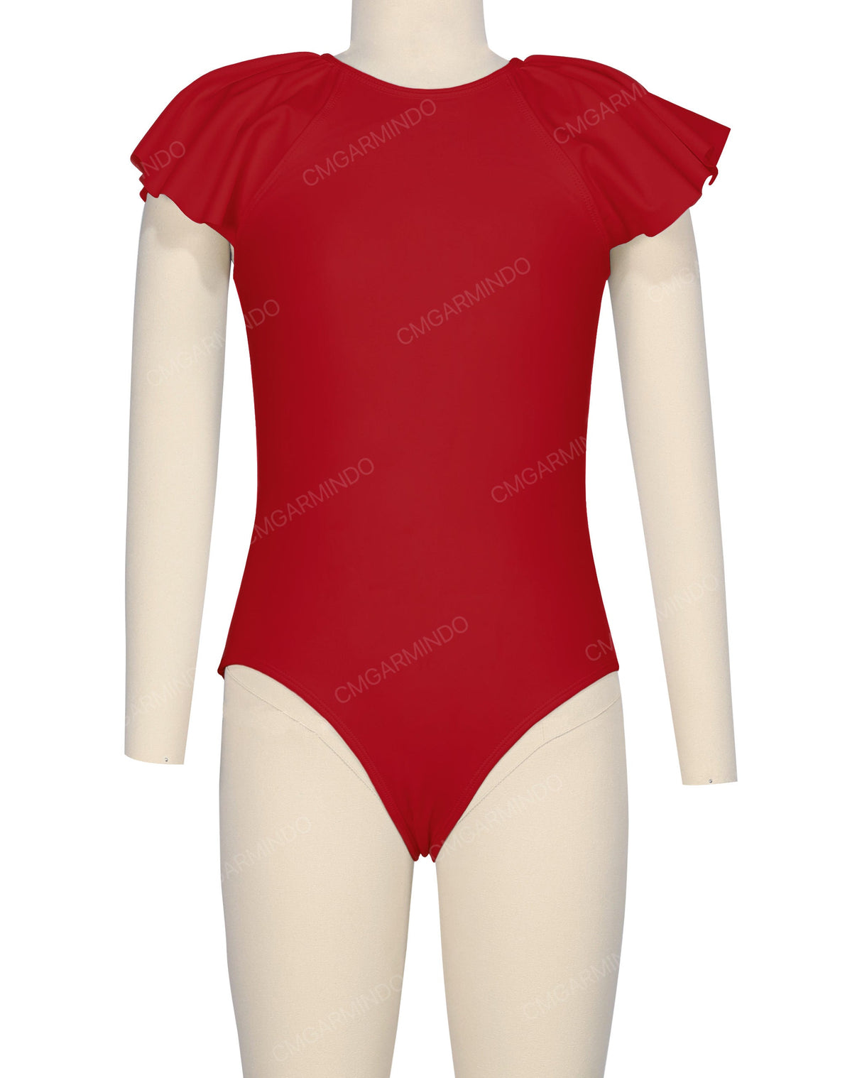 Frill Sleeve Zip Back One Piece
