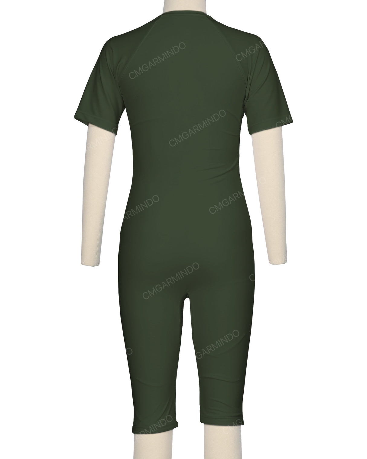 Short Sleeve Front Zip Full Piece Rashie