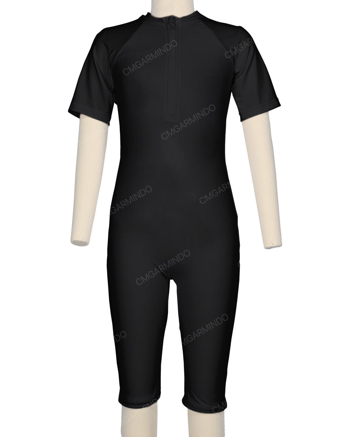 Short Sleeve Front Zip Full Piece Rashie