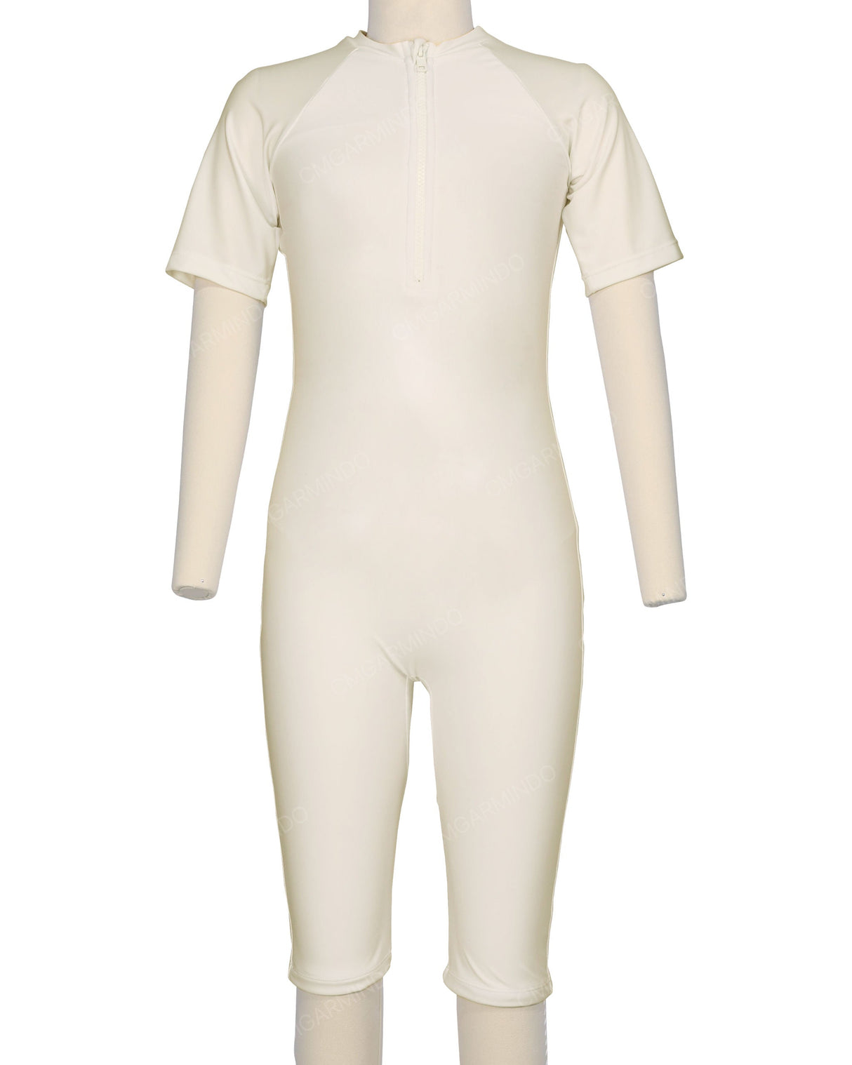 Short Sleeve Front Zip Full Piece Rashie