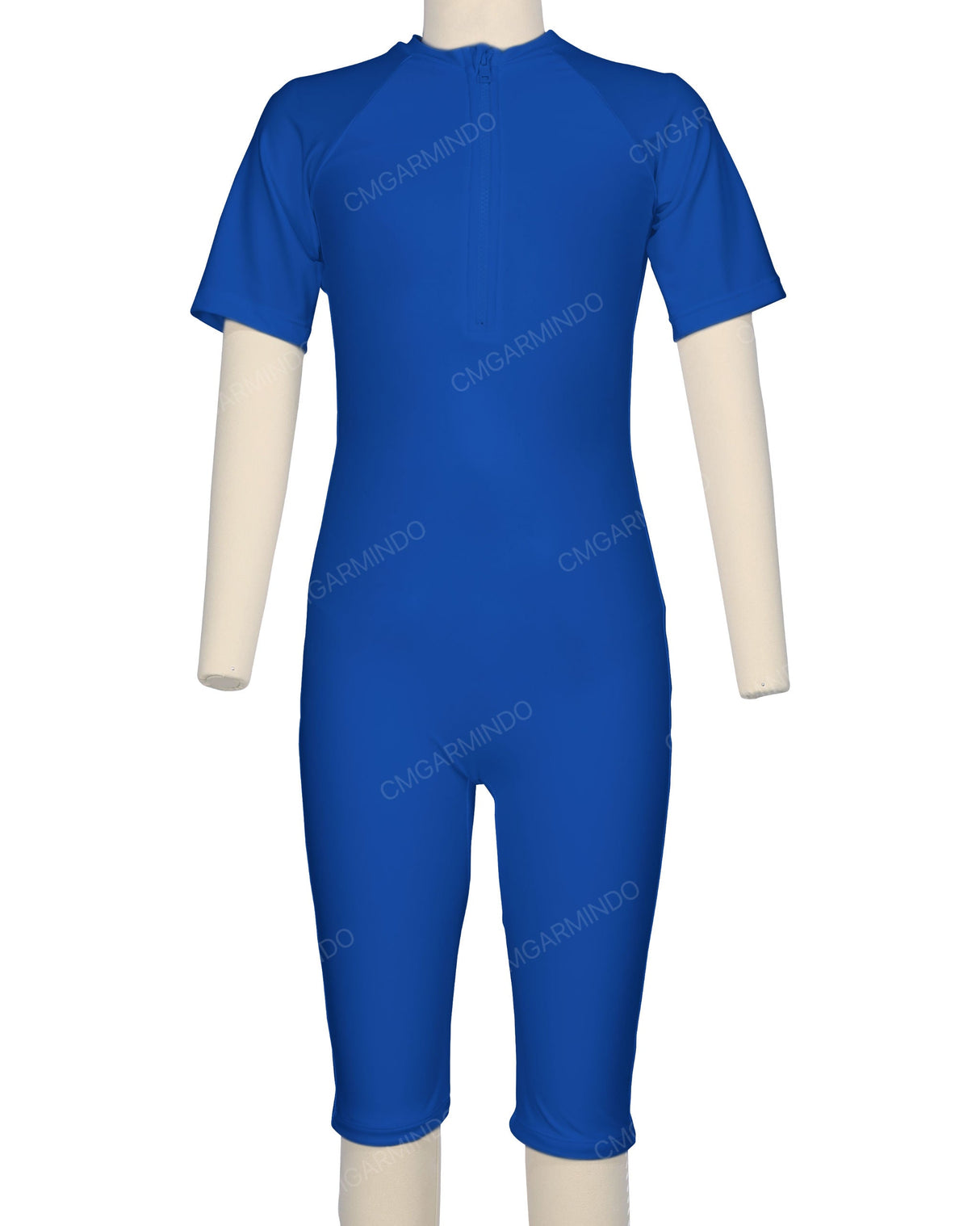 Short Sleeve Front Zip Full Piece Rashie