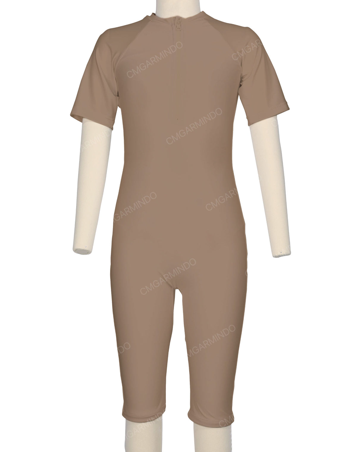 Short Sleeve Front Zip Full Piece Rashie