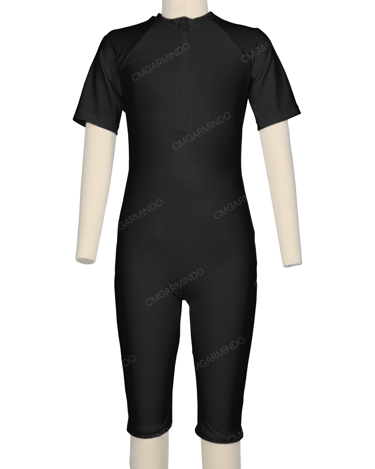 Short Sleeve Front Zip Full Piece Rashie