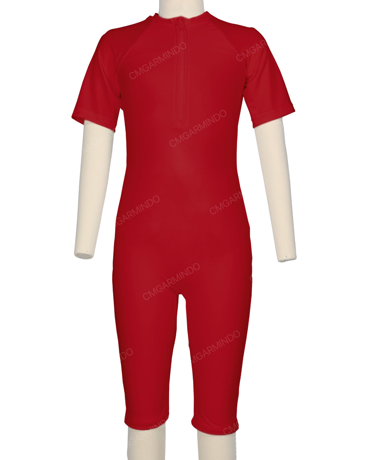 Short Sleeve Front Zip Full Piece Rashie