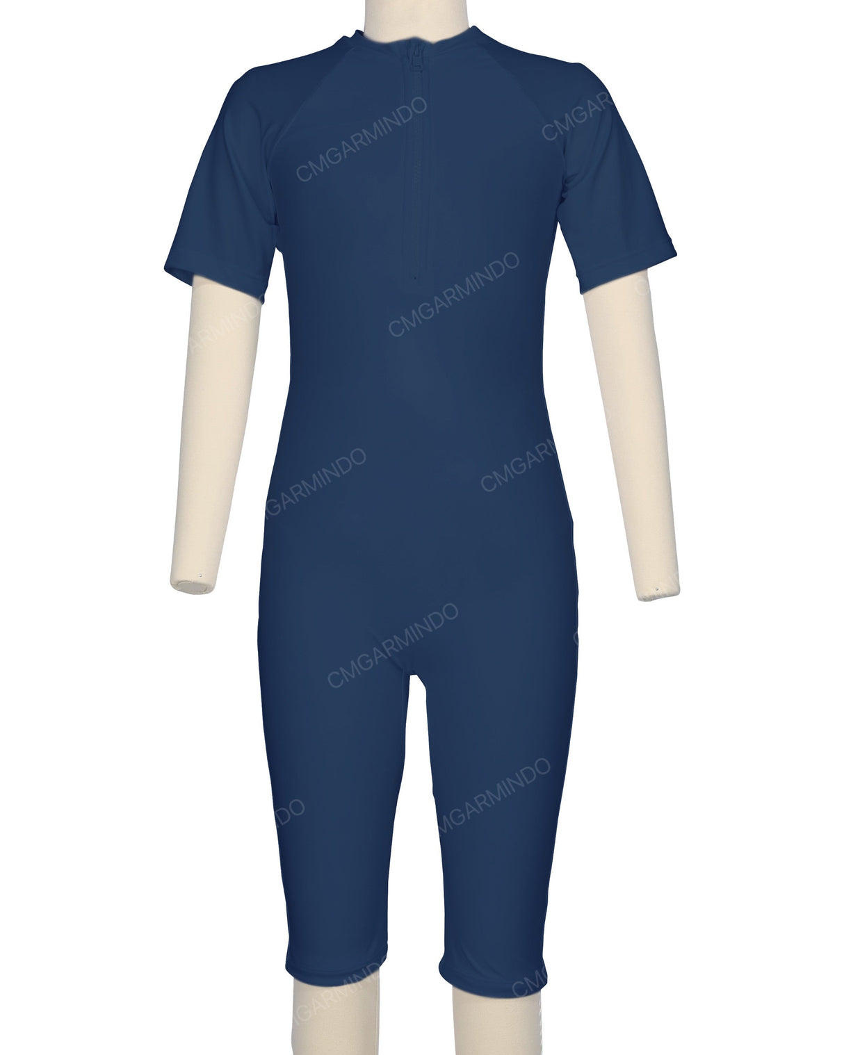 Short Sleeve Front Zip Full Piece Rashie