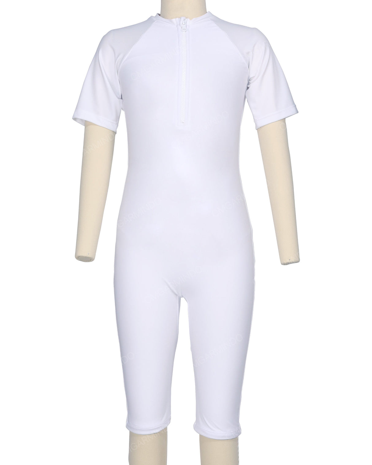 Short Sleeve Front Zip Full Piece Rashie