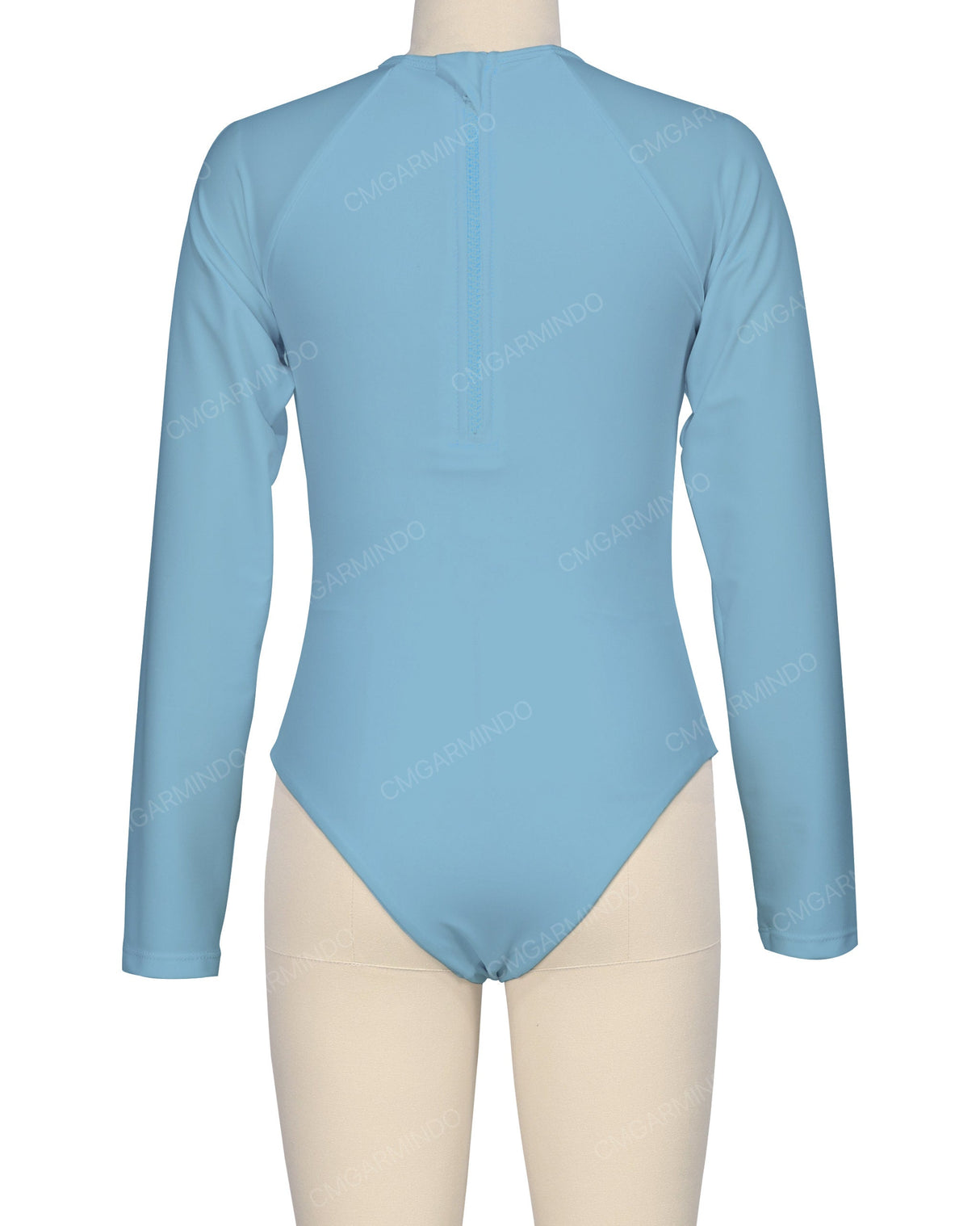 Long Sleeve Zip Back One Piece
