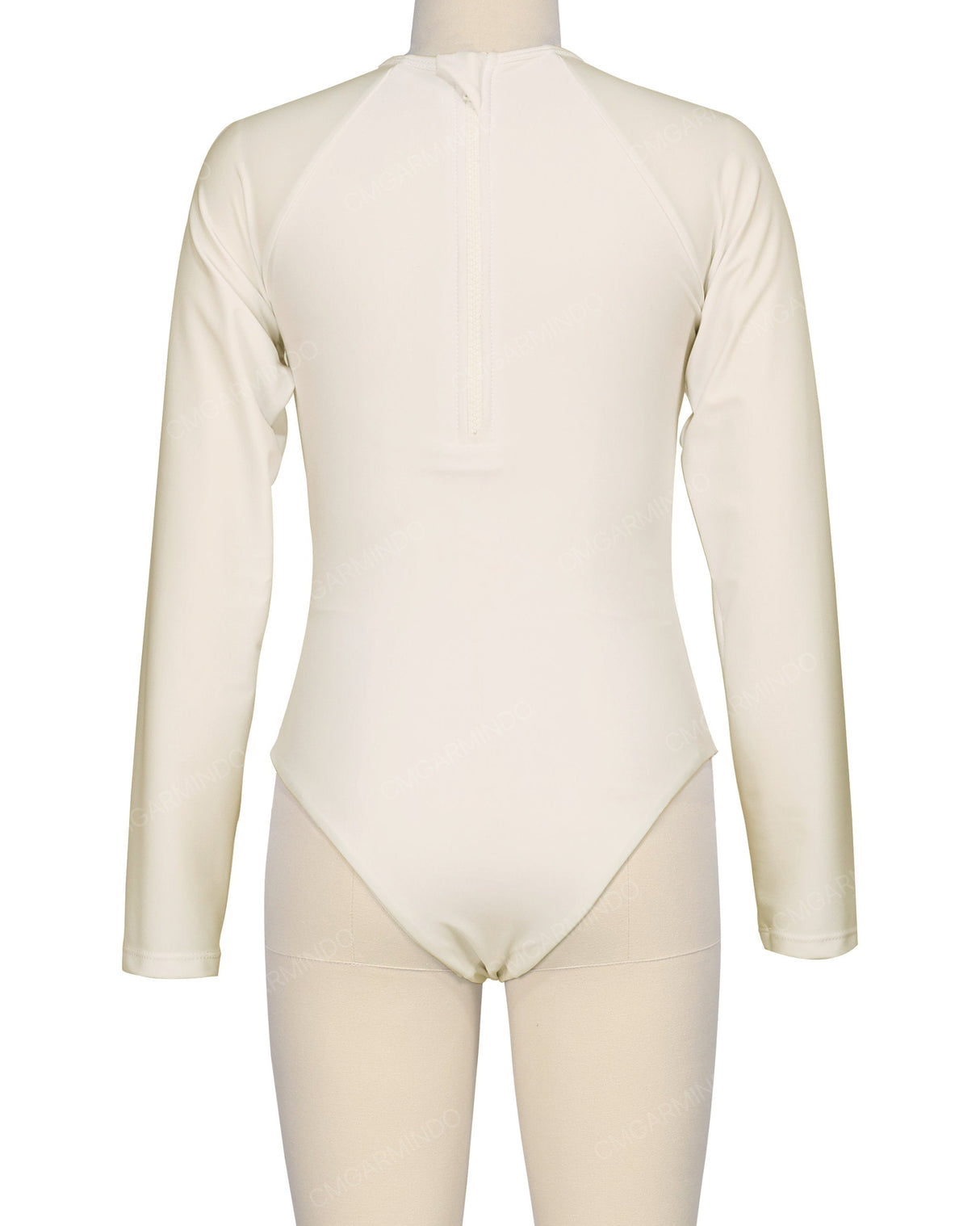 Long Sleeve Zip Back One Piece