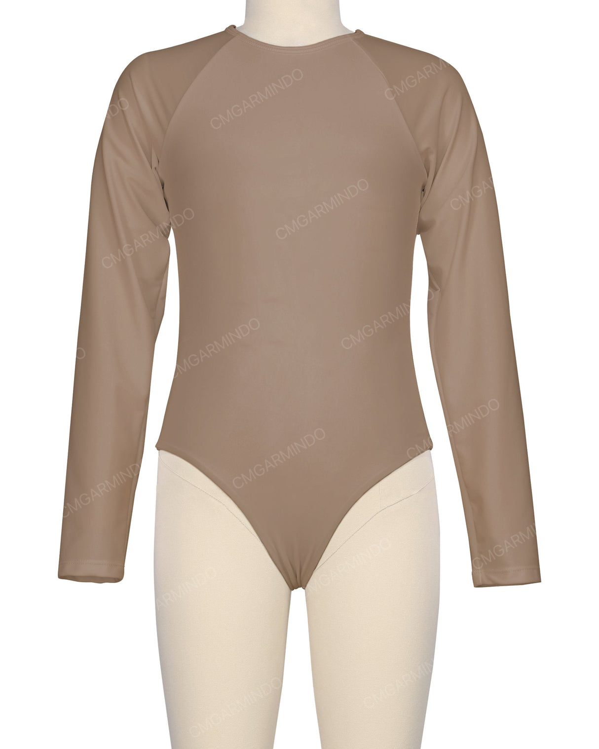 Long Sleeve Zip Back One Piece