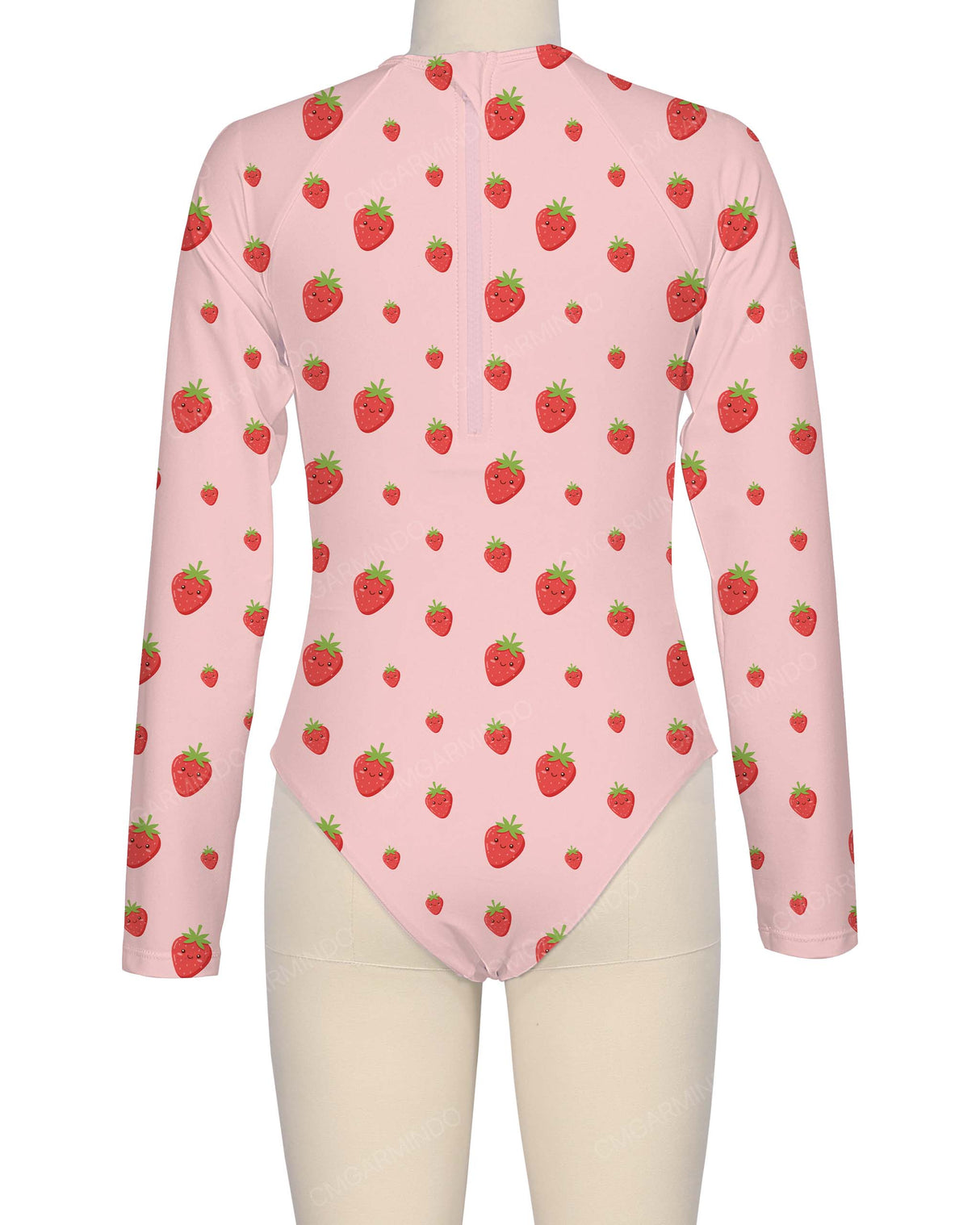 Long Sleeve Zip Back One Piece