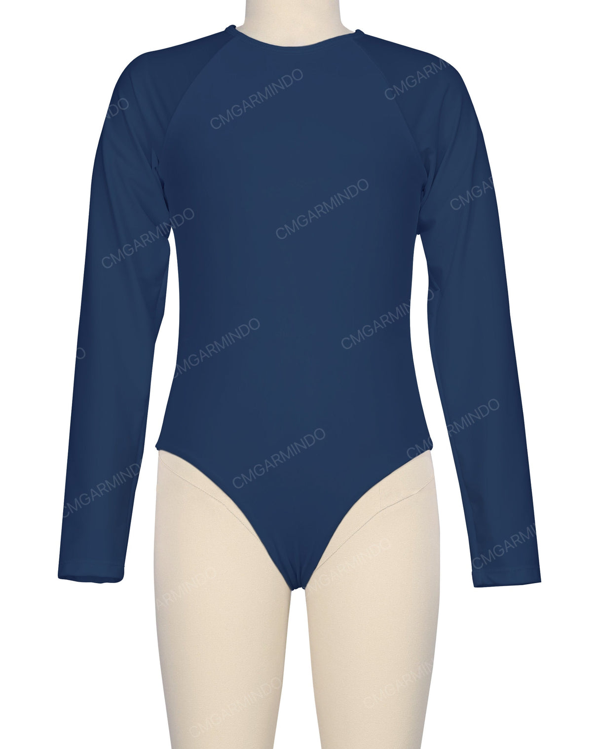 Long Sleeve Zip Back One Piece